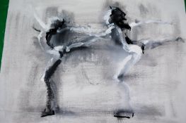 COOTE, MICHAEL; two ice skaters, unframe
