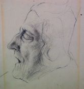 COOTE, MICHAEL; A portrait pencil drawin