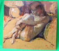 COOTE, MICHAEL; A signed study of a nude
