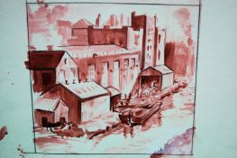 COOTE, MICHAEL; an unsigned, watercolour