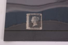 Stamps; 1840 1d Penny Black. MINT example.
