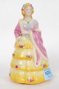 An early 20th century Goss figurine entitled Lady Betty bearing stamps to the underside.