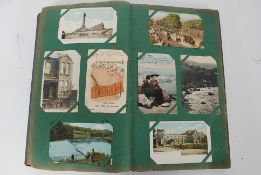 A good vintage Edwardin post card album to include a varied assortment of topics to include WWI,
