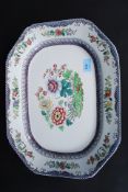 A Copeland Spode ' Imari ' pattern meat plater 43.5cm x 32.