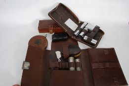 A collection of vintage vanity sets,