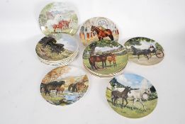Two complete sets of Horse collector plates with certificates.