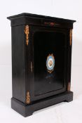A 19th century Victorian mahogany ebonised pier cabinet.