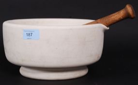 A large mid-century Chemists shop Pestle & Mortar - believed to have been removed from a Bristol