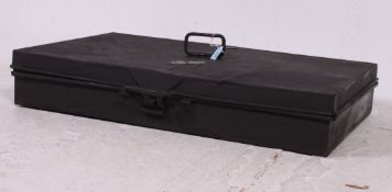 A 19th century 14th Hussars officers military dress / uniform tin trunk / chest.