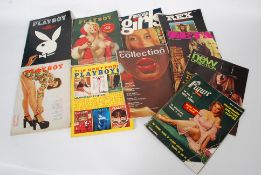 A collection of 20th century pornographic magazines to include Figure Quarterly, New Direction,