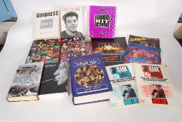 A collection of music biography books to include Ian Dury,