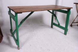 A 20th century RAF dispersal table / trestle table.