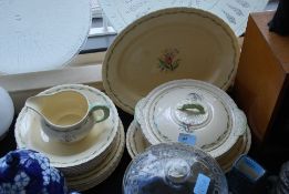A 1930's Art Deco Newhall of Staffordshire part dinner / tea service comprising cups, saucers,