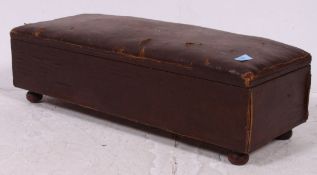A Victorian / Edwardian leather blanket box / case,