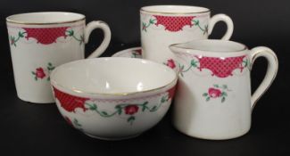 A 1930's LMS railways - Dining Cars Grimleys china coffee can cup and saucer together with a