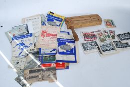 A good selection of vintage football memorabilia to include 1950's - 1960's football programmes