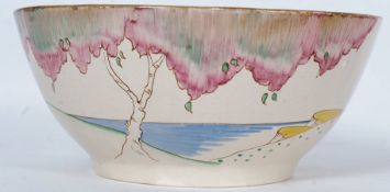 A Clarice Cliff Pink Taormina Pattern Bowl,