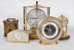 A collection of vintage clocks to include retro 1950's along with travel clocks etc ( see