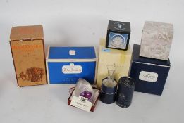 A collection of 8x boxed ornaments to include Royal Doulton Crystal,