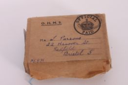 WORLD WAR TWO MEDAL GROUP; Second World War medal group belonging to L Parsons.