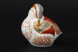 A Royal Crown Derby limited edition animal paperweight figurine - Teal Duckling being an exclusive