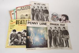 MUSIC MEMORABILIA; A small collection of vintage sheet music,