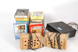 A vintage retro 1970's in-car 8 track cassette player,