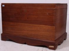A good anglo - indian teak wood coffer - blanket box chest.