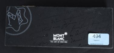 A cased Mont Blanc pen.