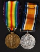 FIRST WORLD WAR MEDALS; 2x WWI medals for Private S Misseldine ASC, 179070 DM2.