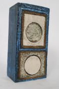 A 1970's Troika pottery brick vase by Avril Bennett  (1973-1979),