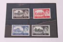 GB STAMPS; 1959 2nd De La Rue Castle High Value set (4). Unmounted mint.