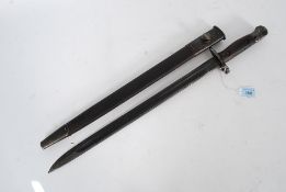 A British Army 1907 Army Issue Edwardian pattern Bayonet complete with scabbard stamped  Mangrovite,