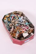 A quantity of costume jewellery to include necklaces, pendants, bangles and other pieces etc.