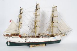 An original scratch built model of Danmark - a Billingboats model.