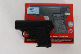 An original vintage .22 Junior air rifle, along with a boxed Colt airsoft style pistol.