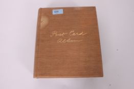 Old postcard album with 200 vintage views.