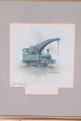 David Shepherds A set of 3 East Somerset Railway signed prints to include Andrew Barclay 1398 '