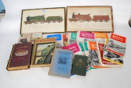 A collection of Railwayana to include a collection of 1960's railway magazines,