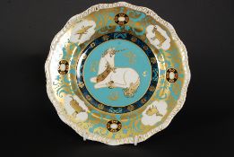 A Royal Crown Derby limited edition Millennium Unicorn plate being specially designed to celebrate