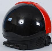 A 1980's retro Philips ' Discover ' television in red.