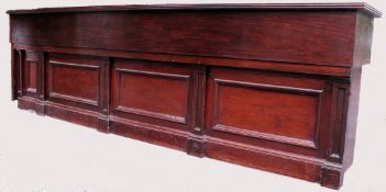 RMS Mauretania; A twelve foot long mahogany bar from RMS Mauretania.