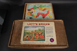 Vintage toys; comprising of vintage Lotts Bricks set 4,