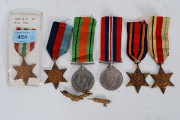 Medal Group from WWII to consist of Italy Star, Burma Star, Africa Star, 1939 - 1945 Star,