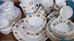 A Royal Vale tea service along with a Spencer Stevenson part service