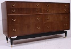 A 1960's G-Plan tola wood double chest of drawers - sideboard.