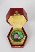 A 1970`s Perthshire limited edition paperweight in the manner of Baccara.
