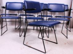 A set of 8 of 20th century Ernest Race for Race Furniture folding cinema / theatre chairs.