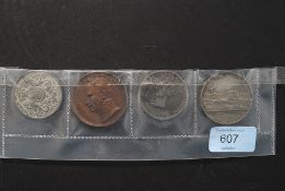 A collection of medallion coins to include Prince Albert 1851 Exhibition of the Industry of all