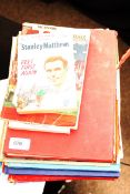 A collection of vintage football annuals and magazines etc to include commemorative Radio Times